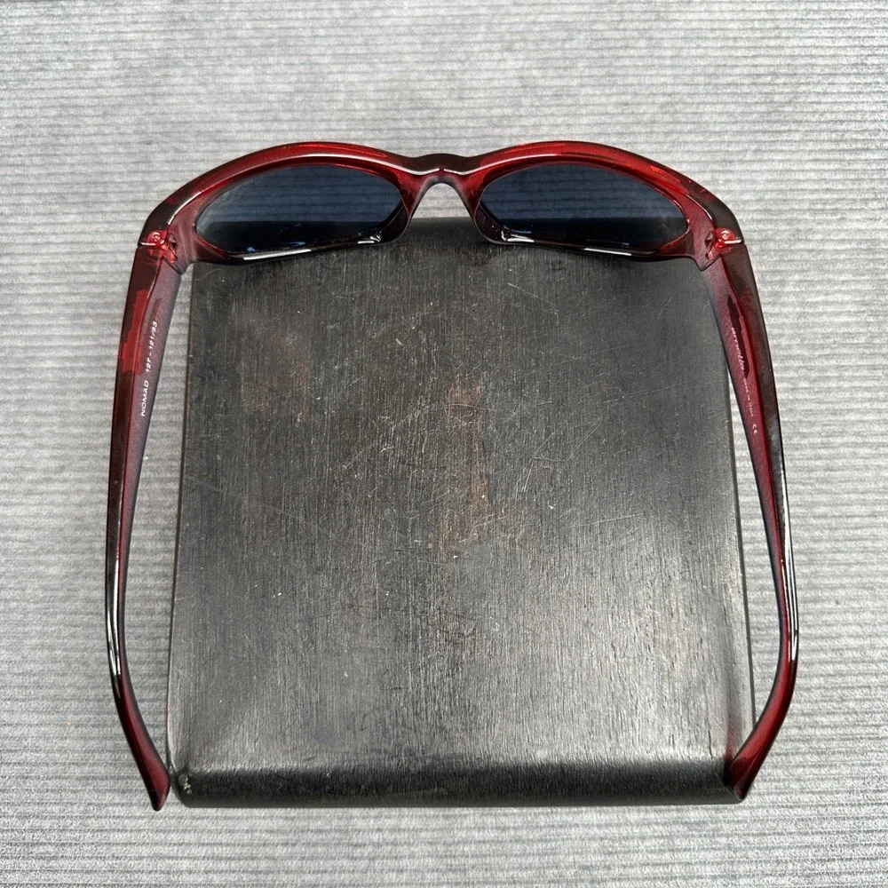 Arnette Nomad Y2K Sunglasses Red Translucent Wrap 127-121/53 Made Italy Vintage
